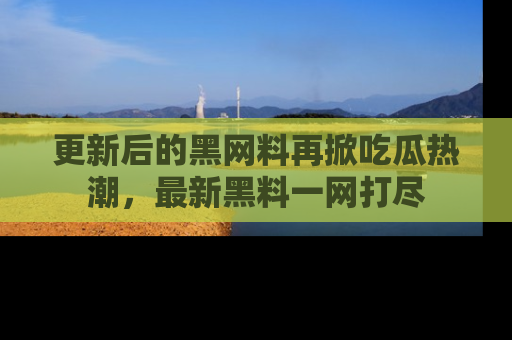更新后的黑网料再掀吃瓜热潮，最新黑料一网打尽