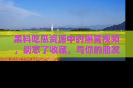 黑料吃瓜资源中的爆笑视频，别忘了收藏，与你的朋友一起分享乐趣！