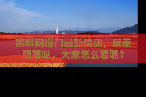 黑料网曝门最新猜测，反差萌萌哒，大家怎么看呢？