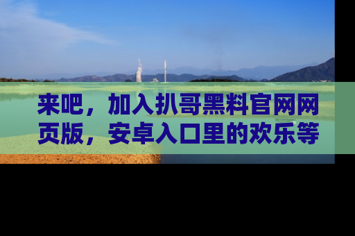 来吧，加入扒哥黑料官网网页版，安卓入口里的欢乐等着你！