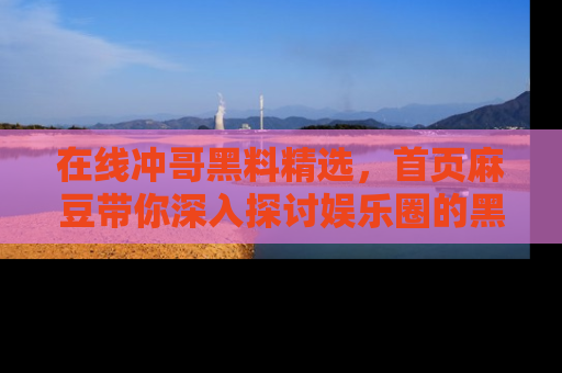 在线冲哥黑料精选,首页麻豆带你深入探讨娱乐圈的黑暗面